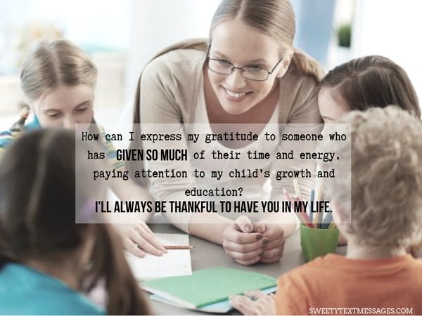 Nota de agradecimiento a la maestra de Grateful Parent 12