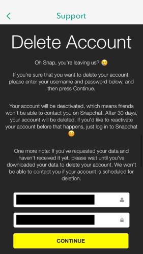 Cómo eliminar su cuenta de Snapchat [Noviembre 2019] 12