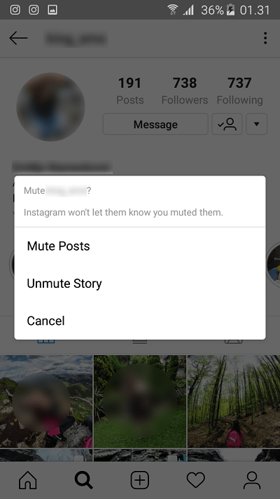Cómo anular el silencio de una historia de Instagram 3