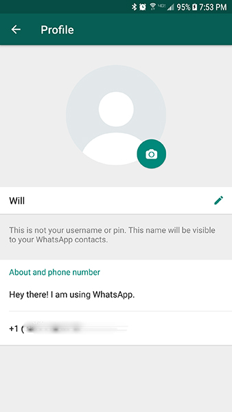 Cómo ocultar el número de teléfono en WhatsApp 6